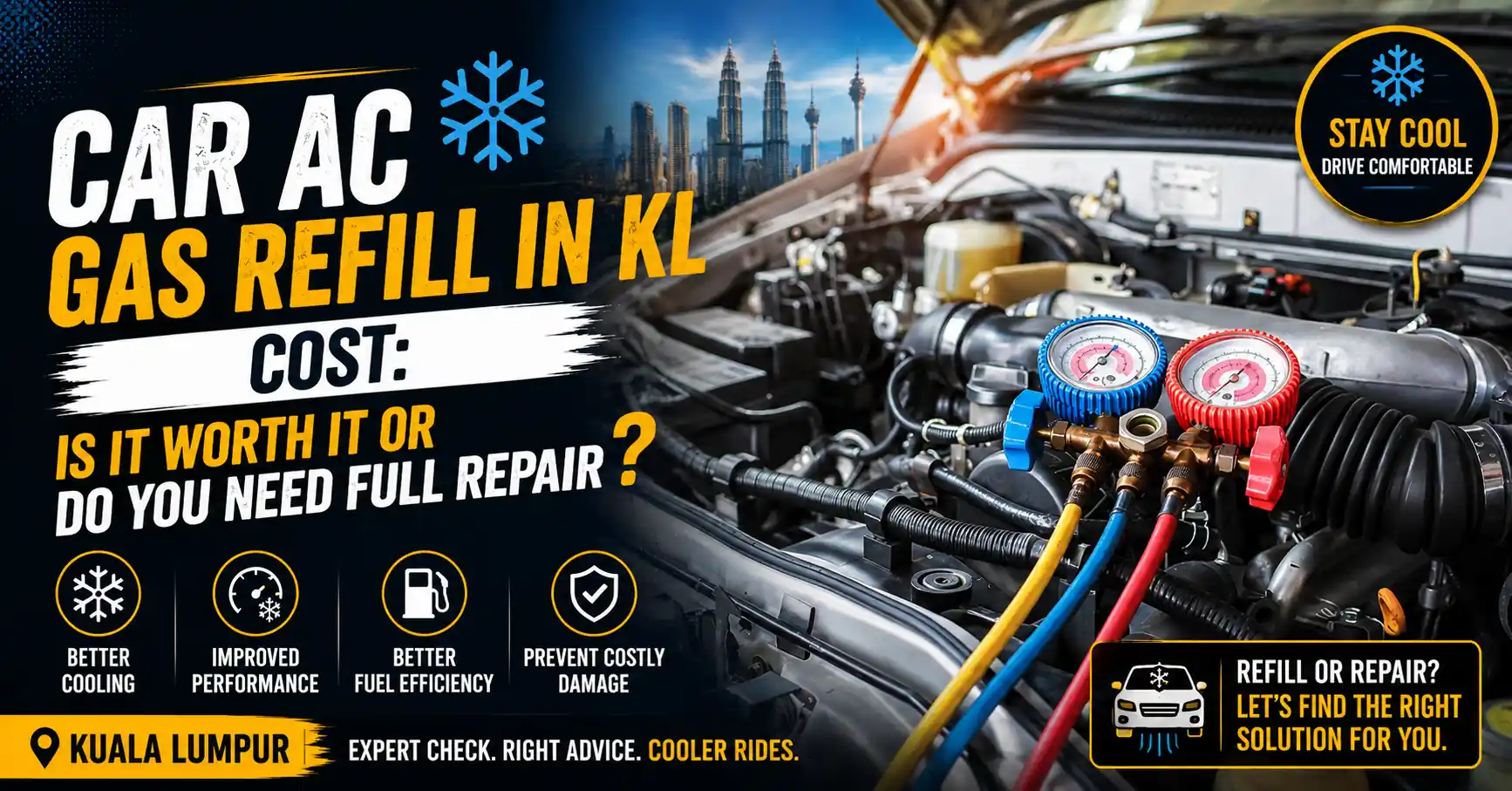 Car AC Gas Refill in KL
